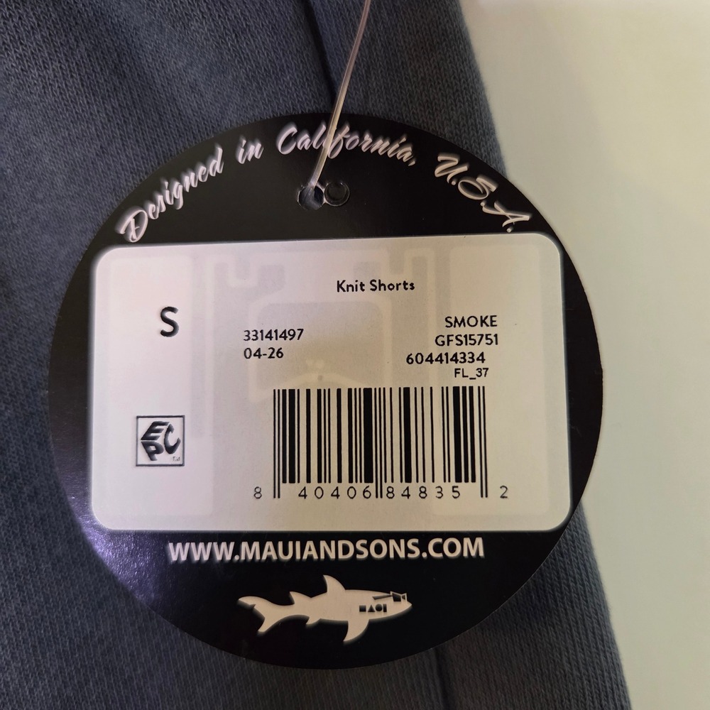 Maui and Sons Girls Smoke Blue Fleece Hoodie and Shorts Set Size S 6/6X NWT - Picture 8 of 8